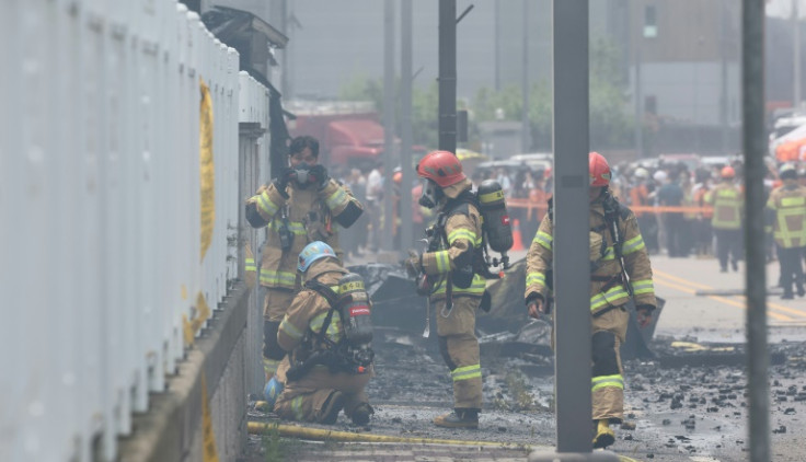 Over 100 people were working in the factory when workers heard a series of explosions from the second floor, where lithium-ion batteries are inspected and packaged, firefighter Kim Jin-young told the media