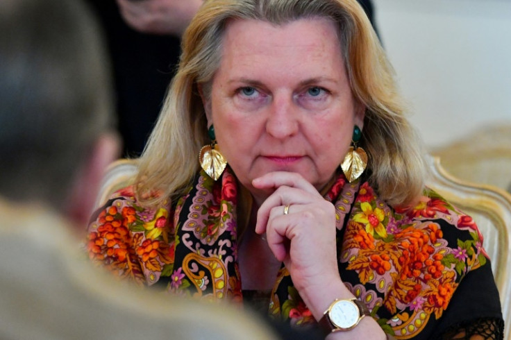 Former foreign minister Karin Kneissl denies involvement in Austria's biggest espionage scandal in decades