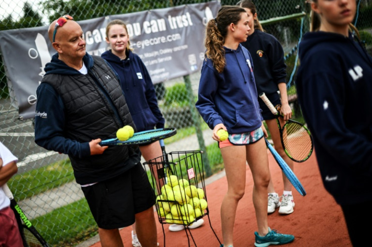 Sandy Fleming takes charge of a coaching session at Dunblane Sports Club
