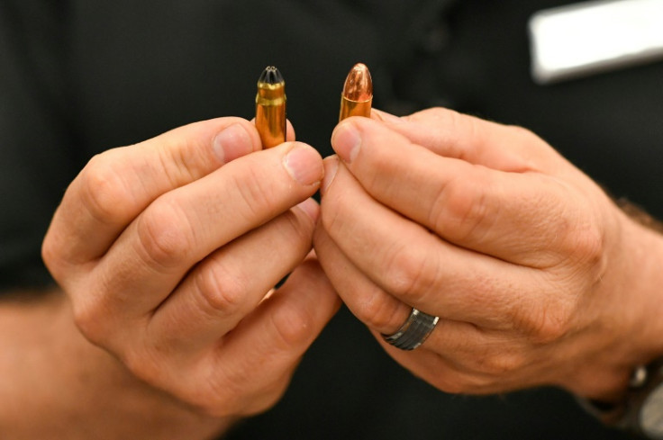 Students are taught to identify blank bullets by their characteristic ridged tips