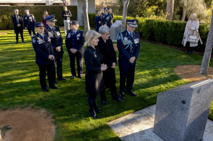 Australia's Foreign Minister Penny Wong, attended a separate ceremony in Canberra