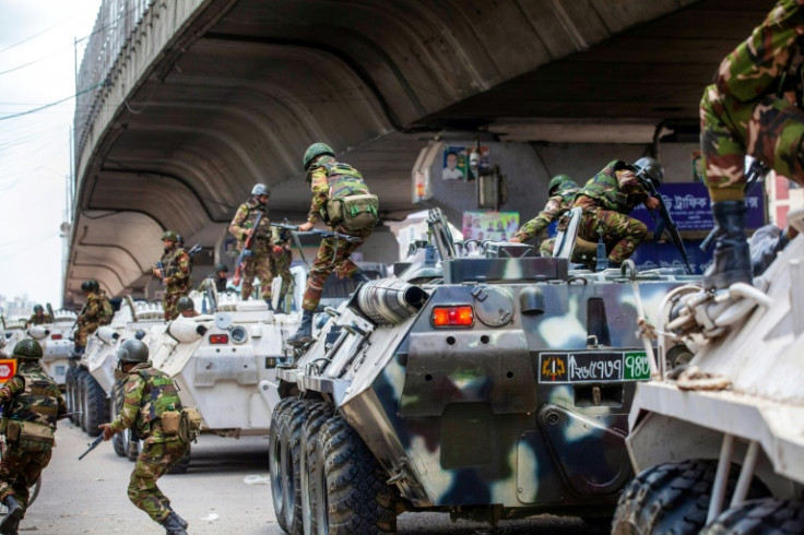 A curfew has been imposed and soldiers are patrolling cities across Bangladesh