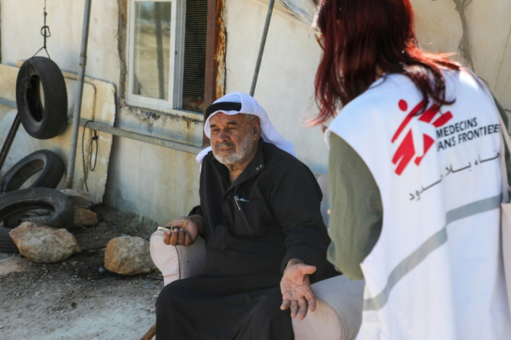 'This land is ours,' says Mohamed al-Nawajaa, 78, talking with a Doctors Without Borders coordinator in Susya village, in the Israeli-occupied West Bank