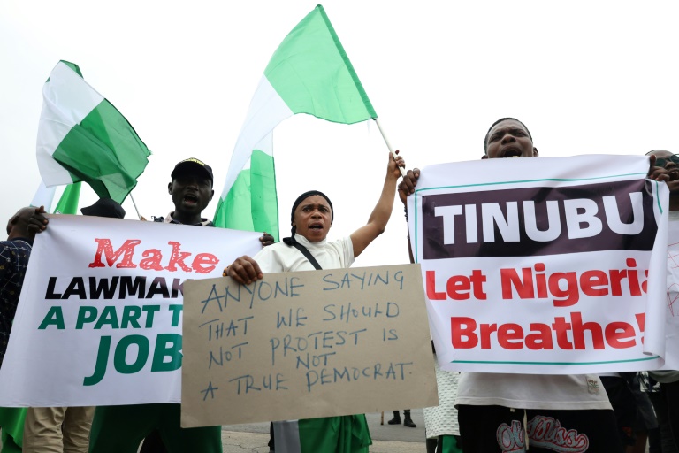 Nigeria Police Fire Shots, Tear Gas To Break Up Hardship Protests