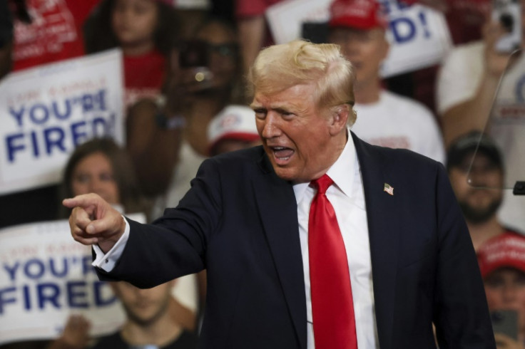 Former US president and 2024 Republican White House hopeful Donald Trump blasted his election rival Kamala Harris as a "grossly incompetent" radical who "destroyed" the United States