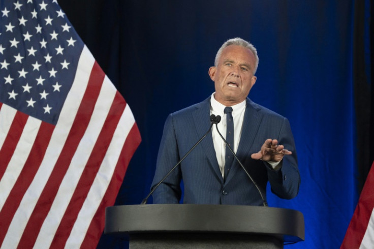 Robert F. Kennedy Jr announcing he was suspending his independent presidential campaign and endorsing Donald Trump