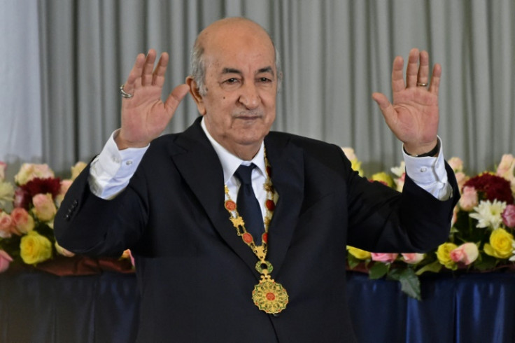 Algerian President Abdelmadjid Tebboune, who took over following mass pro-democracy protests in a widely boycotted election, is seeking a second five-year term