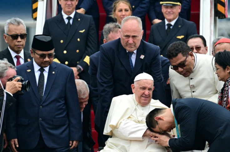 Pope Francis was welcomed in Jakarta to kickstart the 12-day trip, the longest of his papacy