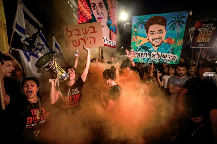 At Israeli protests in several cities this week, Netanyahu's critics have blamed him for hostages' deaths