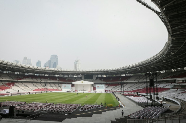Indonesia's main football stadium can hold nearly 80,000 people