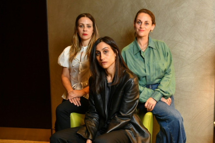 'Bonjour Tristesse' producers Lindsay Tapscott (L) and Katie Bird Nolan (R) say they knew they wanted Durga Chew-Bose (C) to direct the film as soon as they read her script