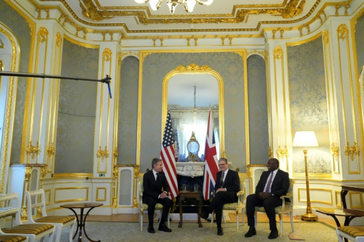 Blinken met with Starmer and Lammy in London