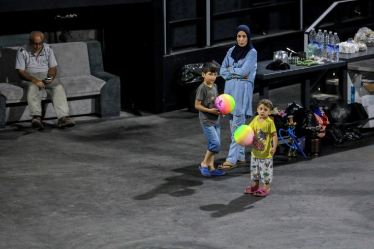 Families displaced from Beirut's southern suburbs have found shelter in one of the Lebanese capital's most exclusive nightclubs after the owner threw open the doors in the face of Israel's bombing offensive
