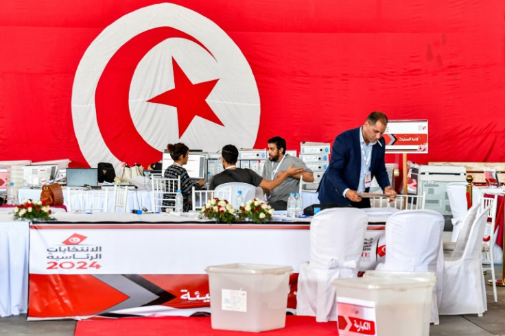 President Kais Saied was set to be re-elected with a diminshed turnout after Sunday's elections in Tunisia