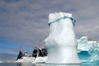 Antarctica (pictured) is located around 1,700 kilometres (1,056 miles) from Australia's Heard Island and McDonald Island