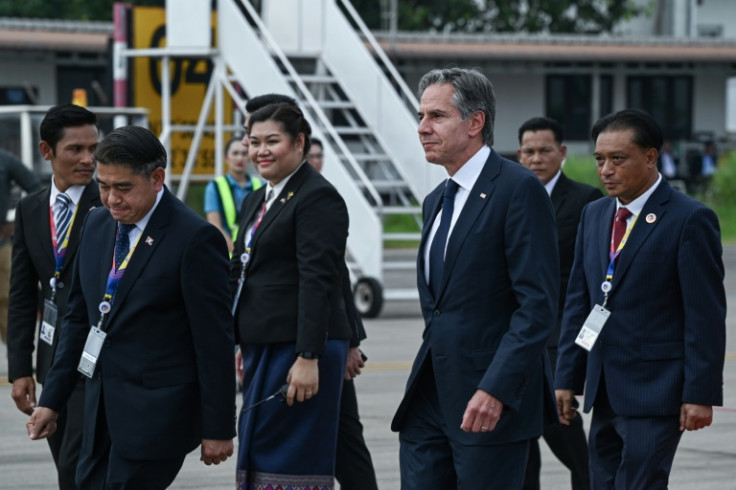 US Secretary of State Antony Blinken arrived in Laos for the East Asia summit