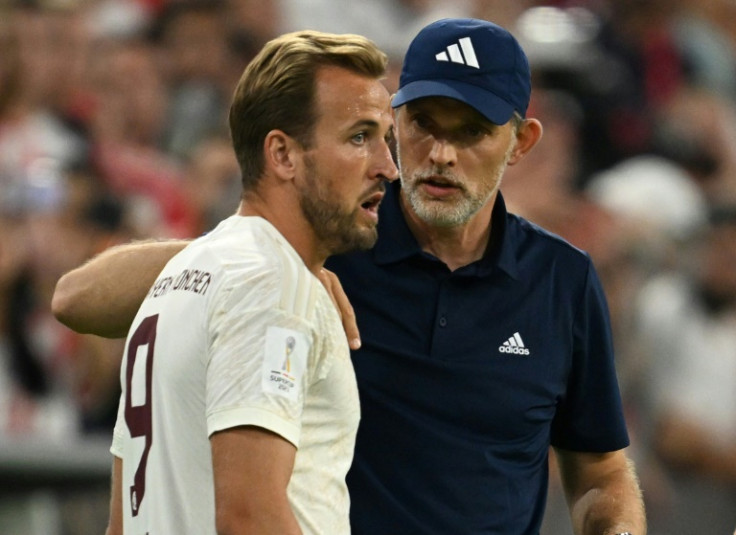 England captain Harry Kane (left) has previously worked with Thomas Tuchel (right)