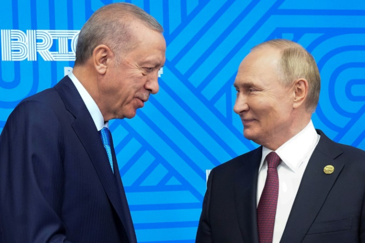 The attack occurred as Turkey's President Recep Tayyip Erdogan was about to hold talks with Vladimir Putin on the sidelines of the BRICS summit in Kazan
