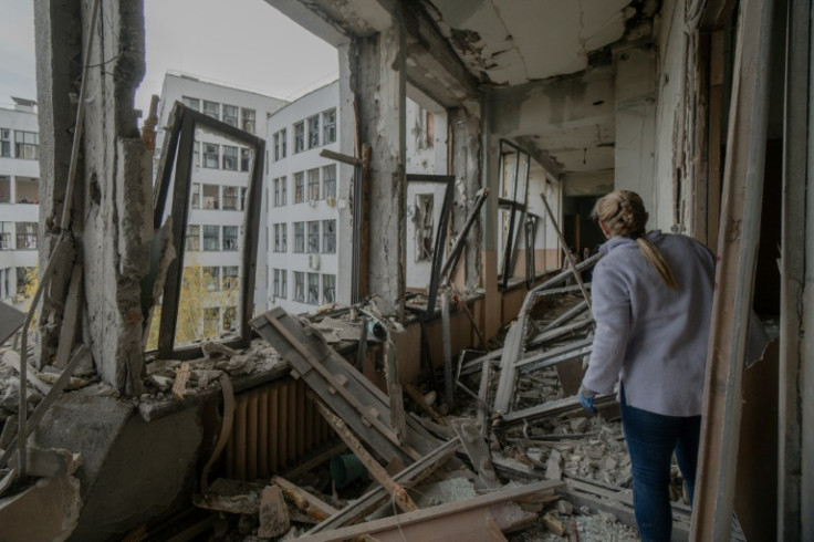 A missile struck the Derzhprom building, a historic Soviet skyscraper in Kharkiv