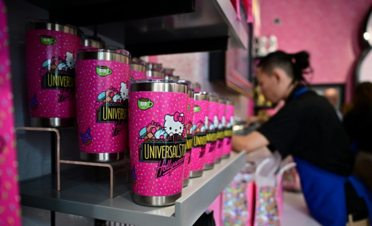 Hello Kitty merchandise for sale at the Sanrio Smile Shop at Universal Studios Hollywood in Universal City, California