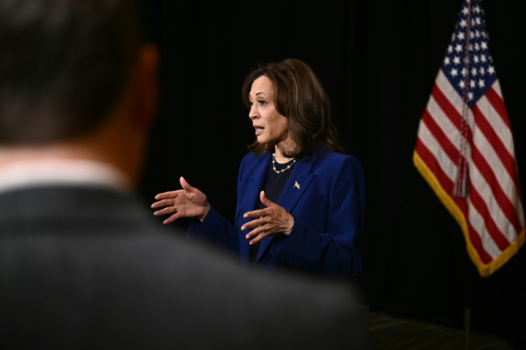 US Vice President Kamala Harris pushed back against election rival Donald Trump's remark that he would protect women in America 'whether the women like it or not'
