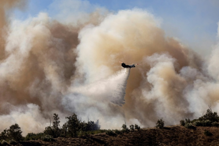 The Mountain Fire grew to burn over 20,000 acres (8,100 hectares) in the first two days, with towering flames leaping unpredictably and sending residents scrambling