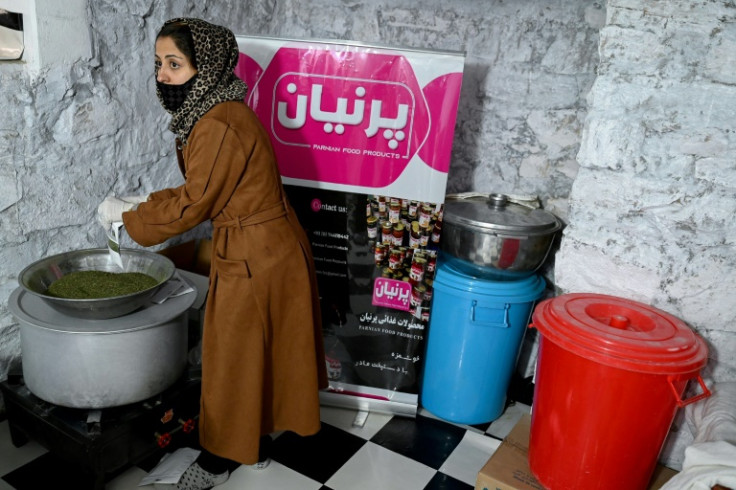 Touba Zahid owns a food production company in Kabul
