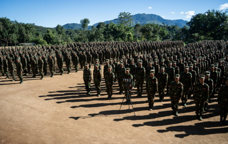 Members of the Ta'ang National Liberation Army in November 2024