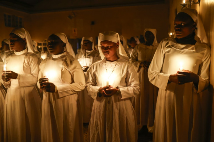 Worshippers attend a Christmas Eve mass in Nairobi, Kenya