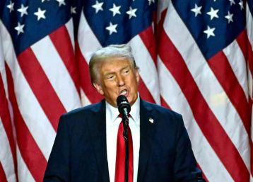 US President-elect Donald Trump railed against Joe Biden