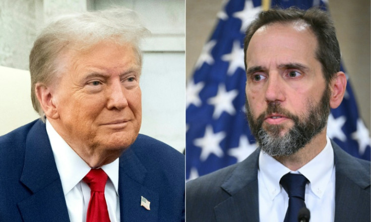 US President-elect Donald Trump (L) would have been convicted for his alleged effort to overturn the 2020 election result if he hadn't been elected four years later, says a report by then special counsel Jack Smith (R)