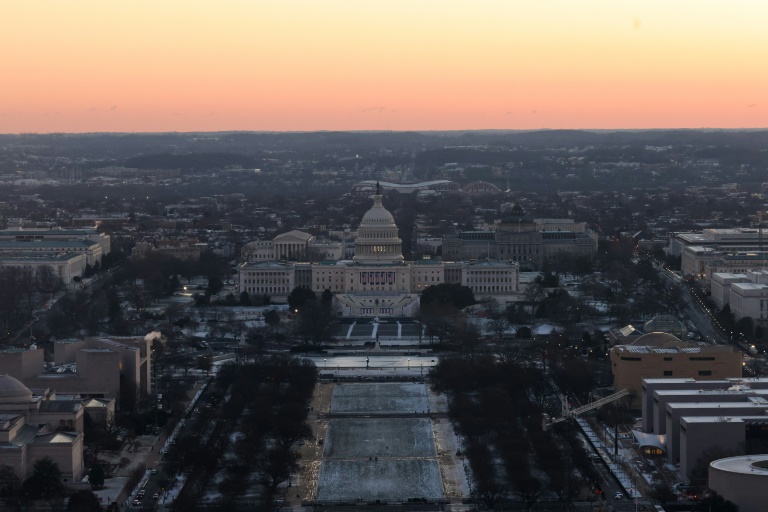 Trump Diehards Celebrate In Icy Washington