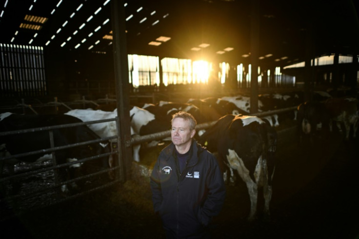Dairy farmer Adam Stanbury fears the government's new farm tax could ruin his family business in Devon, southwest England