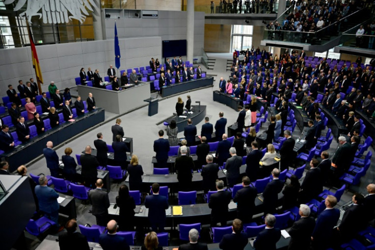Members of parliament observe a minute of silence for the victims of the deadly attack on a Christmas market in Magdeburg