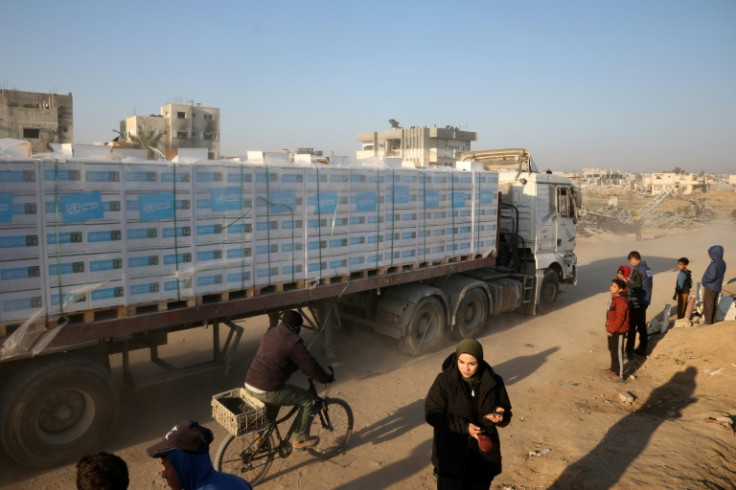 The ceasefire has seen a surge of aid into Gaza, although Hamas has complained that some essential items are still not being delivered.