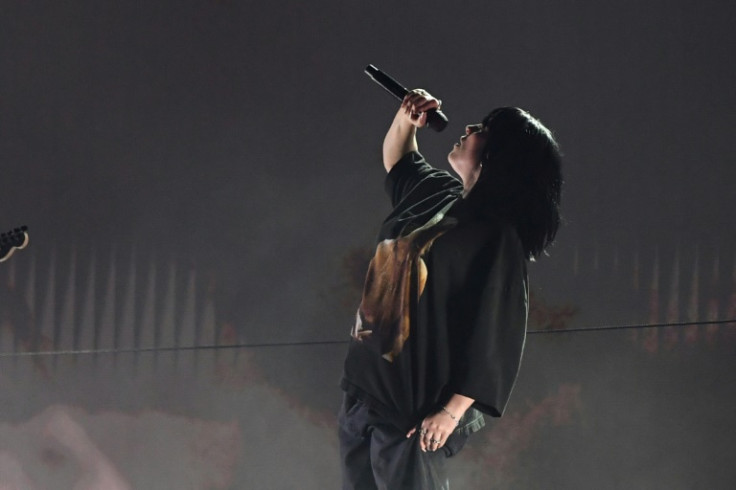 Billie Eilish, another top Grammys contender, performed at a star-studded wildfire relief benefit concert in the run-up to the gala