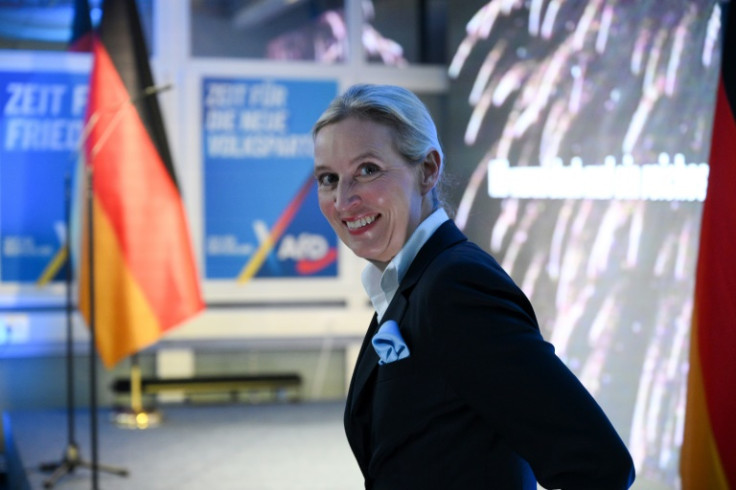Alice Weidel of the far-right Alternative for Germany (AfD) which celebrated a record result