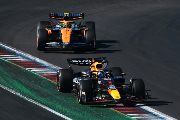 McLaren's Lando Norris has Red Bull's Max Verstappen firmly in his sights