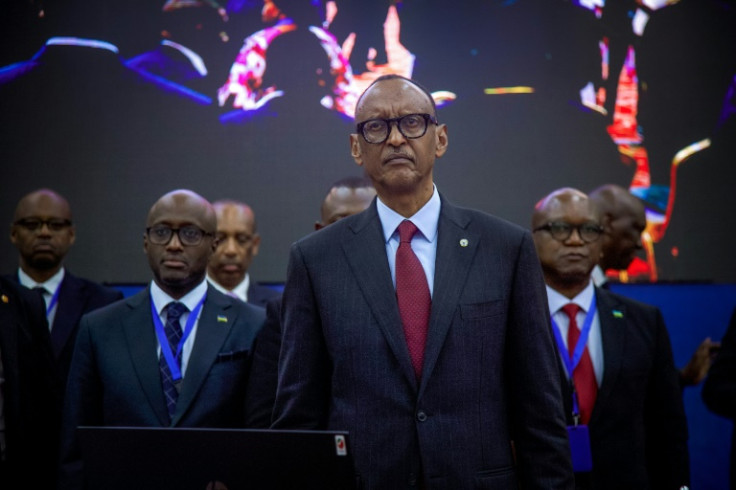 Rwandan President Paul Kagame (C) and the DRC's Felix Tshisekedi have both been negotiation no-shows in the past