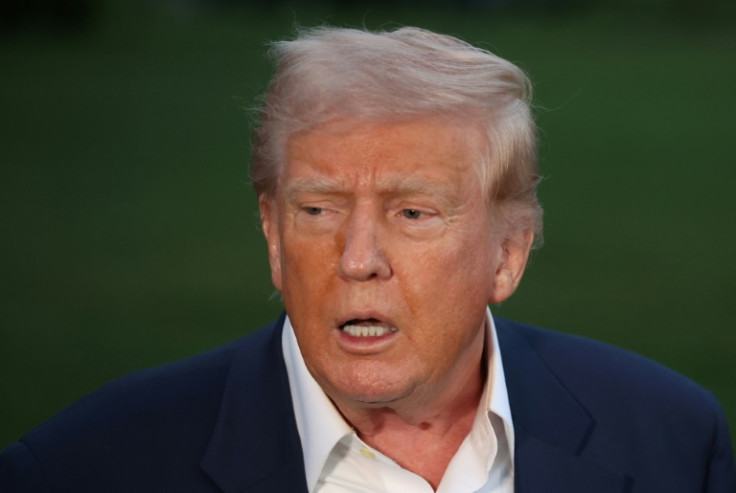 US President Donald Trump on the South Lawn of the White House in Washington on May 4, 2025