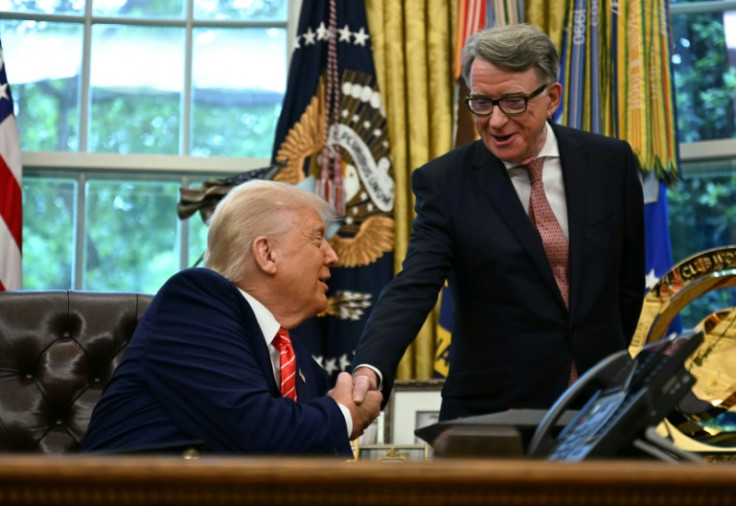 US President Donald Trump announced the deal at the White House alongside Peter Mandelson, the British ambassador to the United States