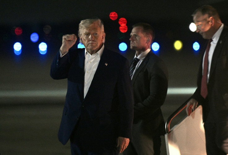 US President Donald Trump returned to the US on Friday after a visit to the Middle East