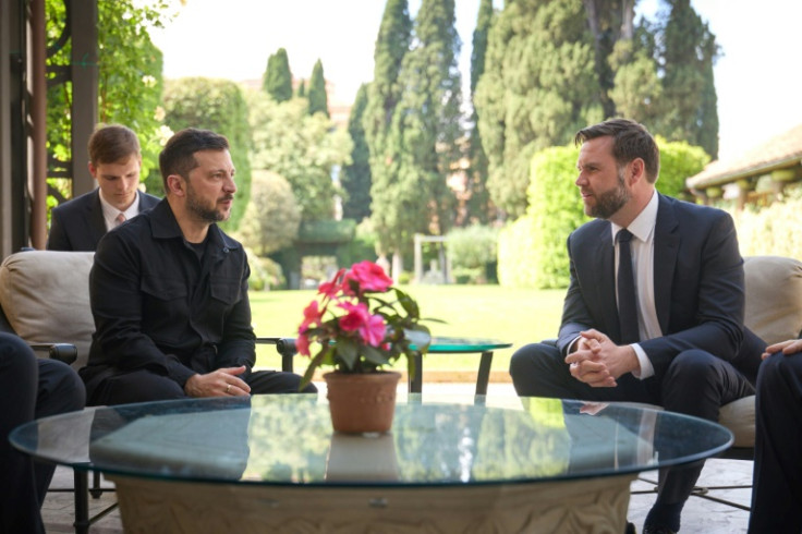 Zelensky discussed possible sanctions with US Vice President JD Vance when they met after Pope Leo's inaugural mass