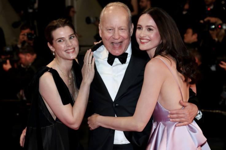 Scandi stars: Inga Ibsdotter Lilleaas, Stellan Skarsgard and Renate Reinsve at the 'Sentimental Value' premiere at Cannes