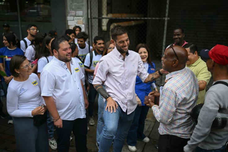 Former Venezuela MP Juan Requesens, who is running for governor of Miranda state, is one of a group of opposition politicians urging people to vote in parliamentary and gubernatorial elections