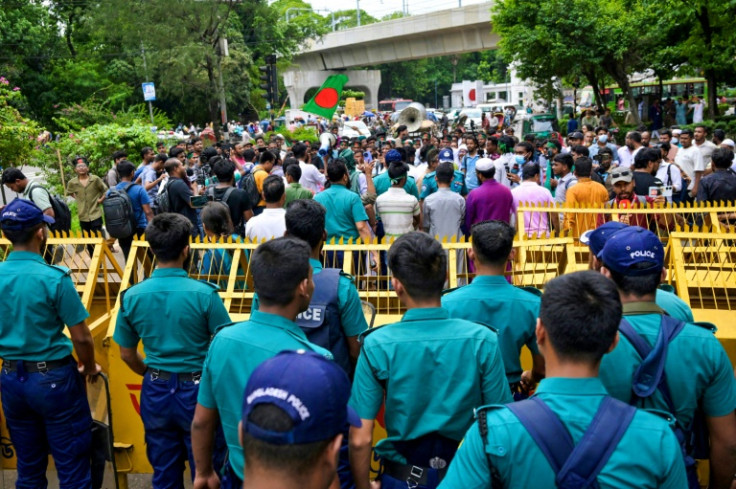 The frequest protests are a worry to many, remembering the violence last year when police tried -- and failed -- to crush the uprising that toppled Hasina