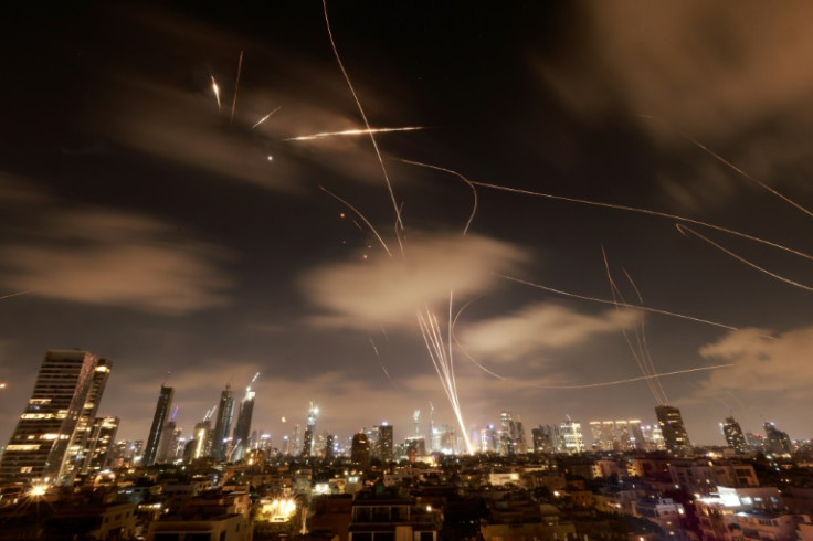 Israeli air defences intercept Iranian missiles over Tel Aviv