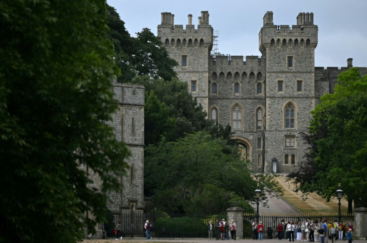 Macron was due to first travel to Windsor Castle to meet the king and his wife, Queen Camilla