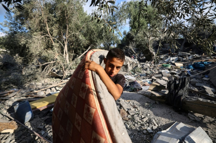 An Israeli air strike hit a house in Nuseirat camp in central Gaza overnight