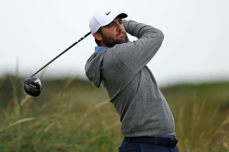 Scottie Scheffler made four birdies in the first seven holes of his second round to climb the leaderboard